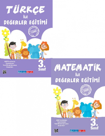 3.Sınıf Türkçe ile Değerler Eğitimi + Matematik ile Değerler Eğitimi