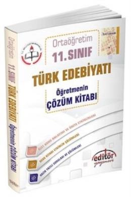 Editör 11. Sınıf Türk Edebiyatı Öğretmenin Çözüm Kitabı