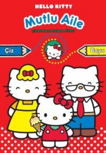 Hello Kitty Mutlu Aile Çıkartmalı Boyama %25 indirimli