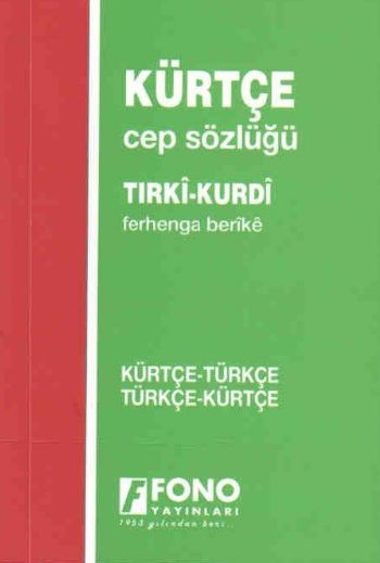 Kürtçe-Türkçe-Türkçe-Kürtçe Standart Sözlük-Cep
