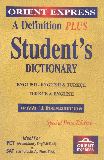 Orient A Definition Plus Students Dictionary %17 indirimli Önder Renkl