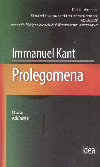 Prolegomena %17 indirimli Imaanuel Kant