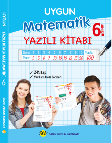 Sadık Uygun Matematik Yazılı Kitabı 6. Sınıf