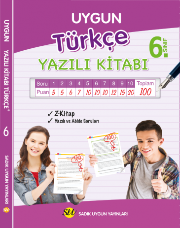 Sadık Uygun Türkçe Yazılı Kitabı 6. Sınıf