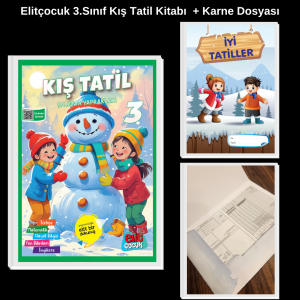 Elitçocuk 3.Sınıf Kış Tatil Kitabı + Karne Dosyası