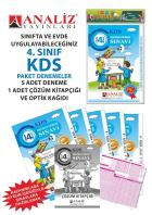 Analiz Yayınları 4.Sınıf KDS Paket Deneme (6 Adet) 2019