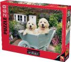 Bahçıvan Köpekler Puppıes ın A Wheelbarrow (Puzzle 260) 3310