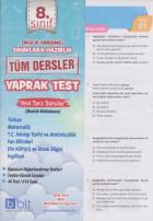 Bulut Eğitim 8. Sınıf Tüm Dersler Yaprak Test