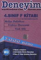 Deneyim AÖF 4. Sınıf F Kitabı (İktisat-Kamu-Maliye)