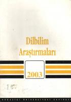 Dilbilim Araştırmaları-2003