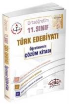 Editör 11. Sınıf Türk Edebiyatı Öğretmenin Çözüm Kitabı