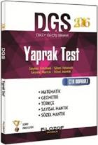 Filozof Yayıncılık 2016 DGS Çek Kopar Yaprak Test