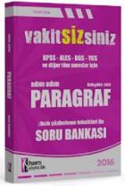 İsem Yayınları 2016 Tüm Sınavlar İçin Vakitsizsiniz Adım Adım Paragraf Soru Bankası