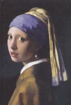 Johannes Vermeer : Girl With a Pearl Earring Büyük Boy