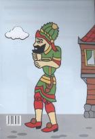 Kum Boyama: Hacivat