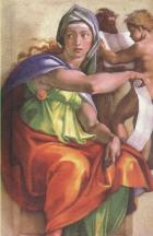 Michelangelo : Sibilla Delfica Küçük Boy