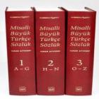 Misalli Büyük Türkçe Sözlük - 3 Cilt Takım (Ciltli)