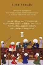 Önsözler/Frankfurt Üniversitesi Arap-İslam Bilimleri Tarihi Enstitüsü Özel Yayını