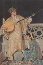 Osman Hamdi Bey : İki Müzisyen Kız Küçük Boy