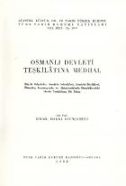 Osmanlı Devleti Teşkilatına Medhal
