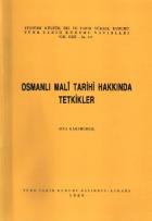 Osmanlı Mali Tarihi Hakkında Tetkikler