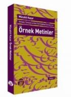 Osmanlı Türkçesi ve Eski Türk Edebiyatı Dersleri İçin Örnek Metinler