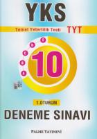 Palme YKS TYT 10 Deneme Sınavı 1. Oturum