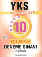 Palme YKS TYT Eşit Ağırlık 10 Deneme Sınavı 2. Oturum