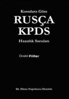 Rusça KPDS Konulara Göre Hazırlık Soruları (Fiiller)