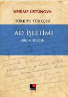Türkiye Türkçesi "Ad İşletimi" (Biçim Bilgisi)