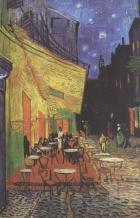 Vincent Van Gogh : Cafe Terrace at Night Küçük Boy