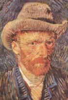 Vincent Van Gogh : Self Portrait Büyük Boy