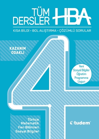 Tudem 4.Sınıf Tüm Dersler Kazanım Odaklı Hepsi Bir Arada