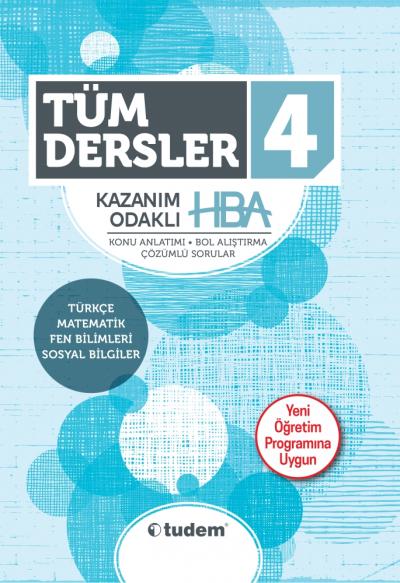 Tudem 4. Sınıf Tüm Dersler Kazanım Odaklı HBA