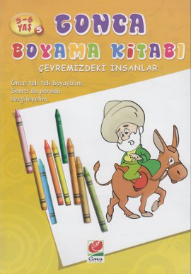 5-6 Yaş Gonca Boyama Kitabı - Çevremizdeki İnsanlar 5 Kolektif