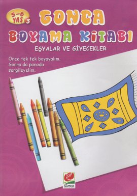 5-6 Yaş Gonca Boyama Kitabı - Eşyalar ve Giyecekler 3