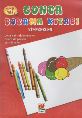 5-6 Yaş Gonca Boyama Kitabı - Yiyecekler 2 Kolektif