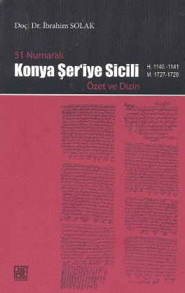 51 Numaralı Konya Şer’iye Sicili