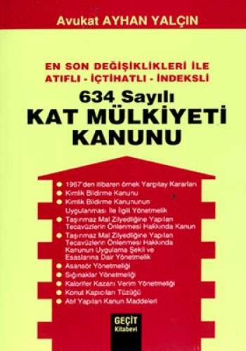 634 Sayılı Kat Mülkiyeti Kanunu