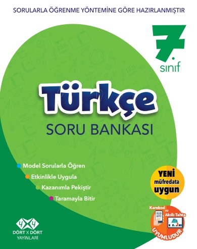 Dört Çarpı Dört 7. Sınıf Türkçe Soru Bankası