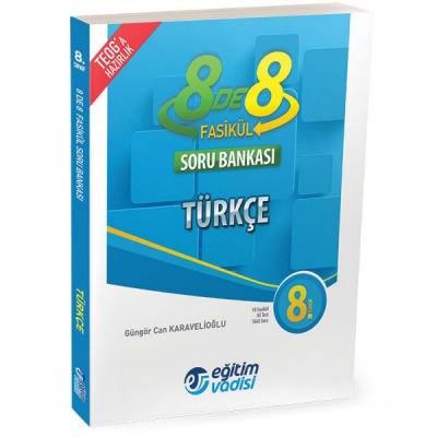 Eğitim Vadisi 8 de 8 8. Sınıf Fasikül Soru Bankası Türkçe