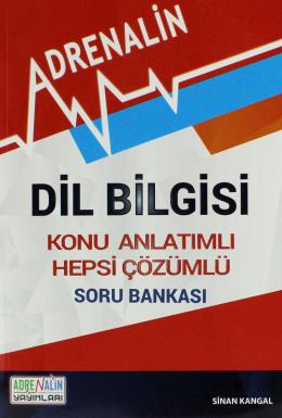 Adrenalin Yayınları Dil Bilgisi Konu Anlatımlı Hepsi Çözümlü Soru Bank