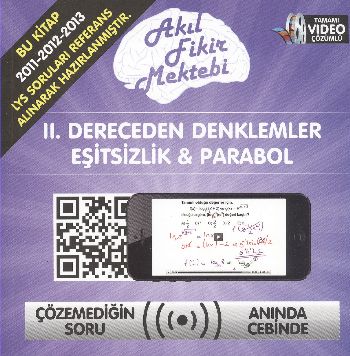 Akıl Fikir II.Dereceden Denklemler Eşitsizlik Parabol Fikret Çelenk-Me