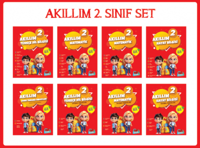 Akıllım 2. Sınıf Set (8 Kitap)