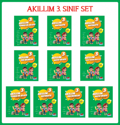 Akıllım 3. Sınıf Set (10 Kitap)