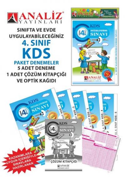 Analiz Yayınları 4.Sınıf KDS Paket Deneme (6 Adet) 2019