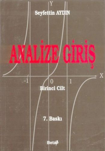 Analize Giriş Cilt: 1 Seyfettin Aydın