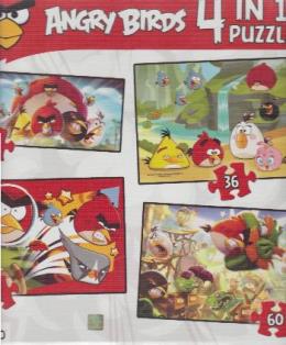 Angry Birds 4 lü Kutu Puzzle