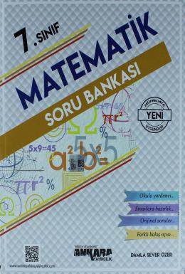 Ankara 7. Sınıf Matematik Soru Bankası Damla Sever Özer