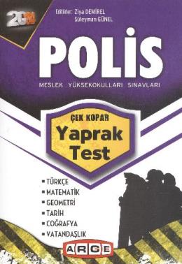 Arge Polis Meslek Yüksekokulları Sınavları Çek Kopar Yaprak Test 2014 